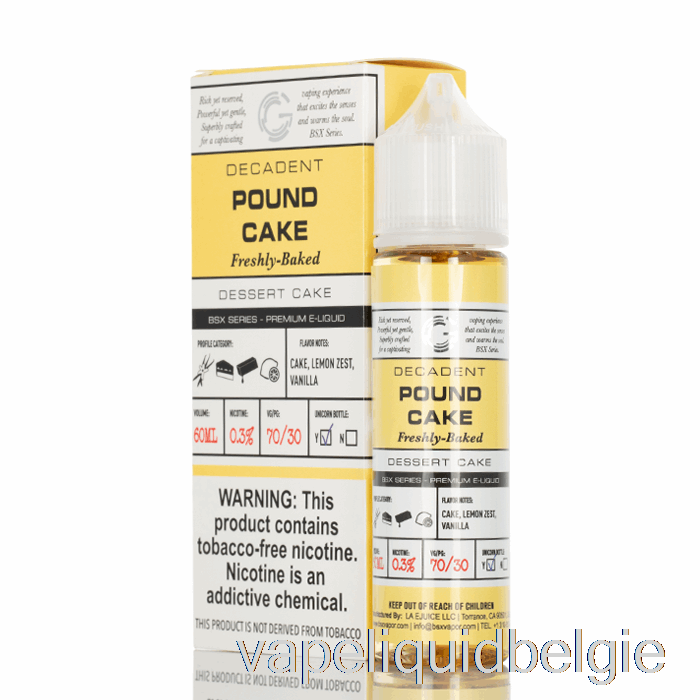 Vape België Pond Cake - Bsx Serie - 60ml 0mg